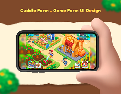 Cuddle Farm App - Game Farm app design farm game app illustration illustrator illustrator art ui ui game