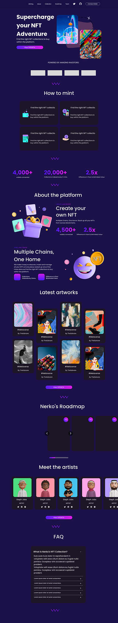 Landing Page Design branding design graphic design ui uiux