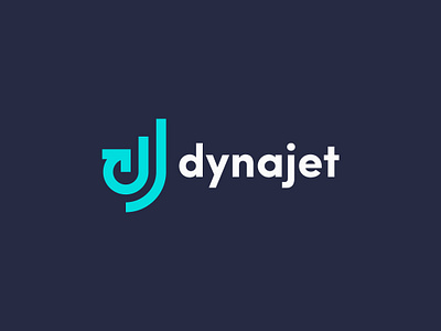 dynajet - d and j letter, growth, data, arrow, fly analytics app icon arrows branding creative d letter data dev developmnet growth j letter logo design logos modern saas software software development technology web app web3 webdevelopment