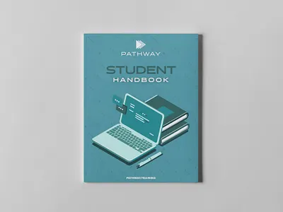 Student Handbook Design for PATHWAY design document design illustration lead magnet ui whitepaper design