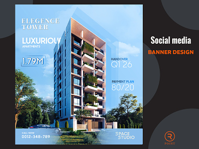 Real estate house sale banner. Instagram ad design apartment sell post building construction banner facebook post google ads home sell house sale house selling post instagram post minimal real estate sale banner social media ads social media template web banner web page
