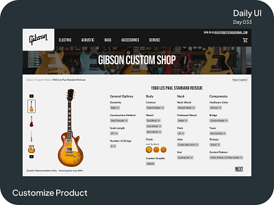 Customize Product #DailyUI #033 custom shop customization dailyui design ui