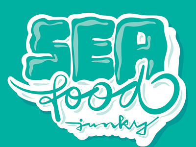 Seafood beach branding chill crab design fish font foodlover graphic design illustration lettering lobster logo ocean oysters procreate seafood travel typography yummy