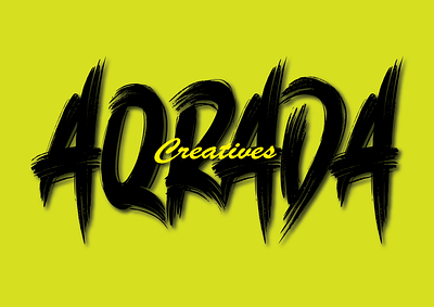 AQRAGRAPHY 3d art brand identity branding design fonts graphic design illustration logo typography ui ux vector