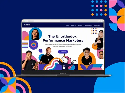 Kaliber Brand | Website ads agency banner ads branding design graphic design landing landing page marketing performance site ui ui ux web design website website design