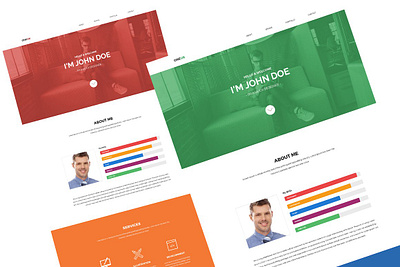 Oneux One Page Portfolio Template psd