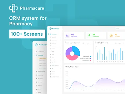 Pharmacy CRM Software - web application crmsoftware crmui dashboarddesign datavisualization dribbbledesign healthcaredesign healthcaretech healthtech medicalsoftware pharmaceuticals pharmacycrm pharmacymanagement pharmacytech saas uidesign userexperience userinterface webdesign workflowdesign