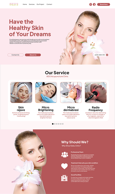 Beauty Clinic Website Design & Management branding design fashion graphic design logo motion graphics typography