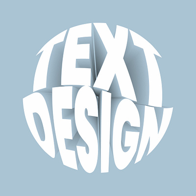 3D Text Design 3d animation branding design graphic design illustration logo motion graphics ui ux vector