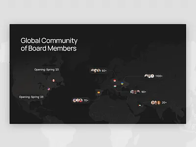 Board — Bringing business together business club canada club colours design details geometric illustration landing landing page map people ui ukraine web