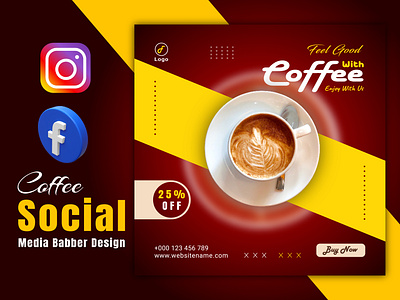 Social media creative coffee flyer design template. banner desing branding business coffee flyer coffee poster creative flyer creative poster desing design template facebook banner desing facebook poster design flyer flyer design graphic design instagram poster desing logo poster poster desing social media social media poster desing template