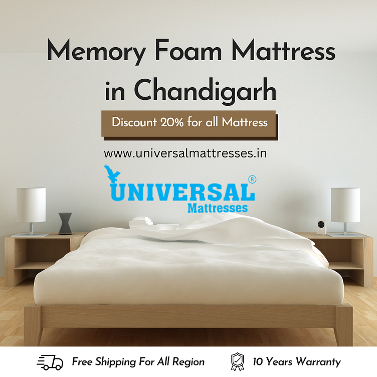 Buy Memory Foam Mattress in Chandigarh at Universal Mattresses by