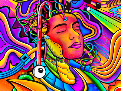 BOND abstract art artist artistry colorful creative design dribbbleart dribble art illustration vibrant