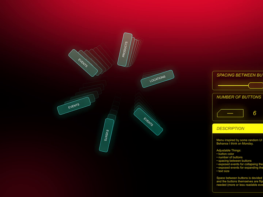 Cyberpunk UI designs, themes, templates and downloadable graphic ...