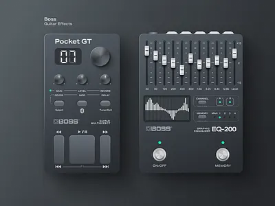 Guitar Effects Shot UI 3d animation branding design graphic design illustration logo typography ui vector