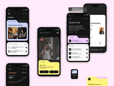 Financial security App UI 3d animation branding design graphic design illustration logo typography ui vector