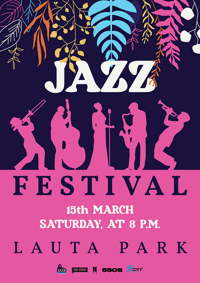 Jazz Poster Ai graphic design logo typography vector