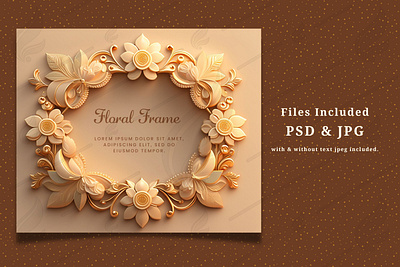 Vertical Colorful Floral Frame on Beige Background abstract attractive background canva design floral frame floral invitation flower banner horizontal illustration invitation carddesign minimal modern papercut realistic spring frame template vintage vintage design