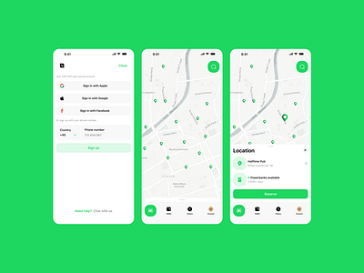 Zappie - Powerbank Sharing Service app design figmadesign ui