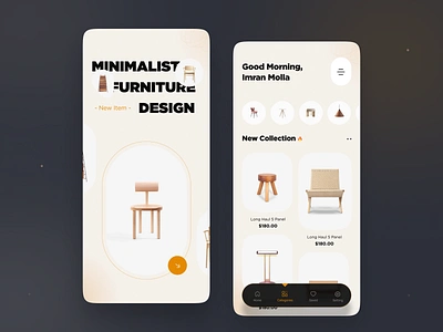 Furniture Store - Mobile app app app design design e commerce e commerce app e commerce design ecommerce furniture furniture app furniture store illustration minimal mobile app mobile app design mobile design mobile ui onlineshop shop ui ux