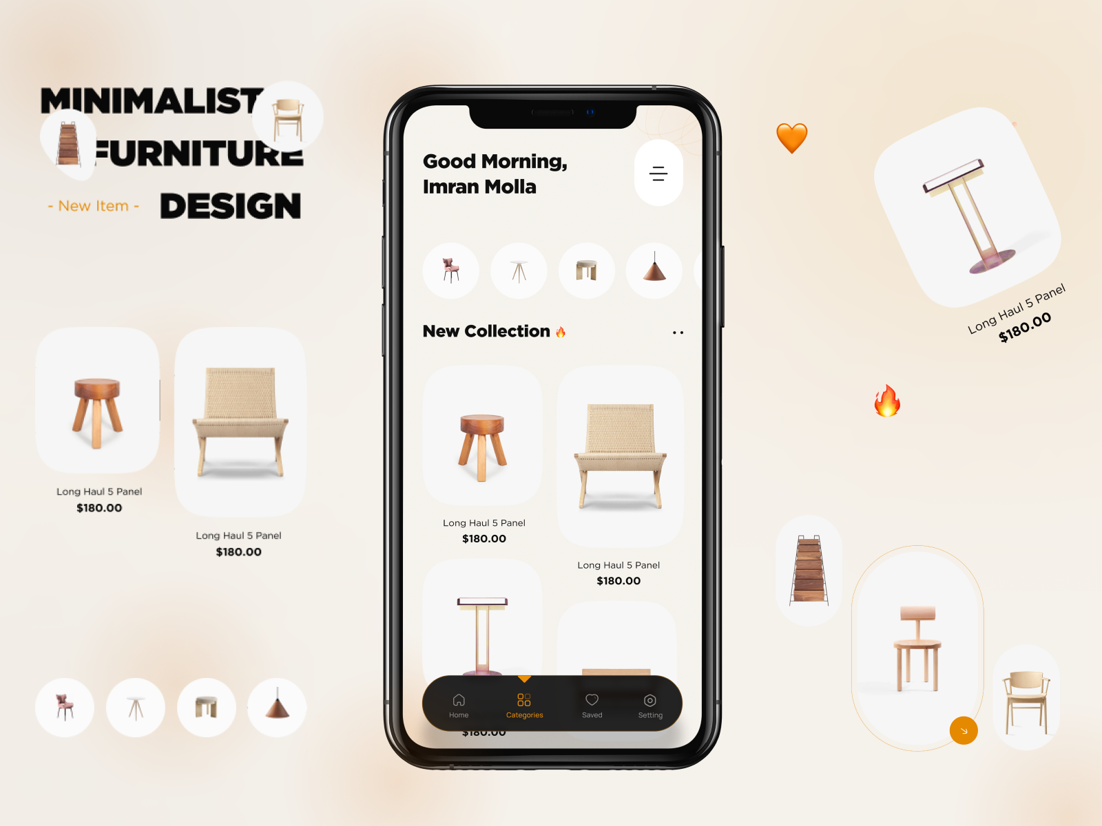 Furniture Store Mobile app by Imran Molla for Orizon UI/UX Design