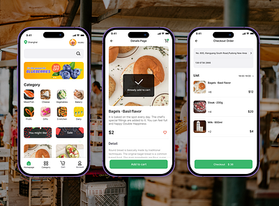 S-Market design typography ui ux