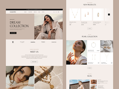Jewellery - Landing Page Concept by Izabela Tomala for snazzy_studio on ...