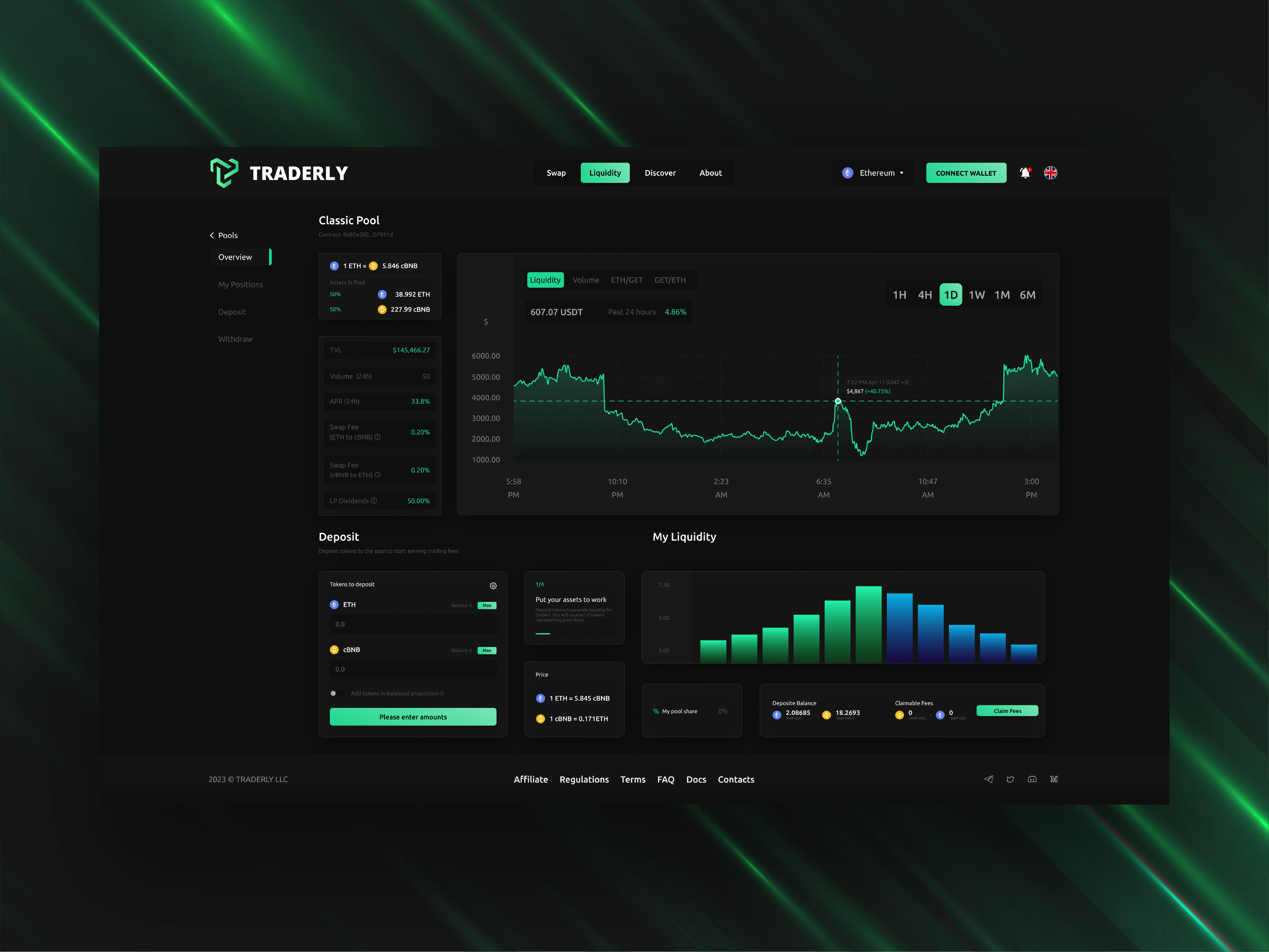 Crypto Wallet & DEX Liquidity Platform Dashboard Web3 DeFi DAPP by Extej UI  UX Design Agency on Dribbble