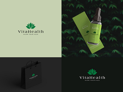 VitaHealth Logo.., branding for skin care creative logo minimalist logo modern logo