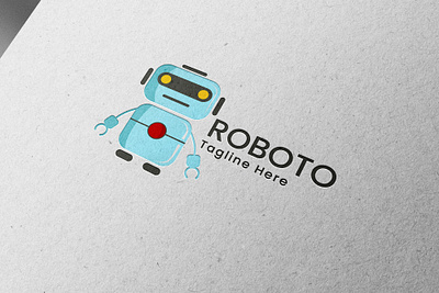 Roboto(unused) best logo branding design graphic design illustration logo logo design logo for sale mechanical modern logo robot robot logo robotics technical ui vector