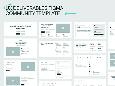 Wireframes - Figma community template b2b design user experience ux ux design wireframes