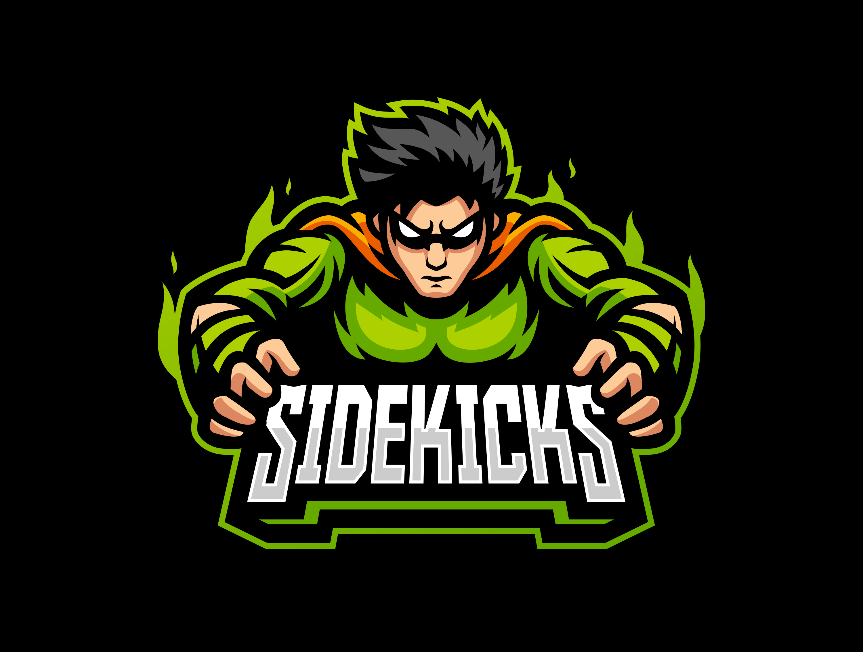 SIDEKICKS Esport logo Mascot for Client batman branding dc dccomic esport esportlogo gamer gaming illustration logo mascot robin robin esport logo robin mascot logo suoerheroes