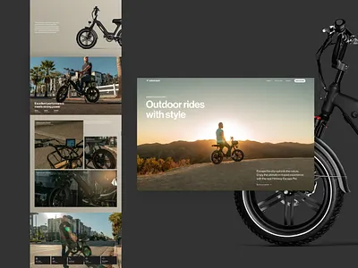 E-Bike Landingpage Webflow Cloneable cloneable e bike ebike free landingpage modern template webflow website