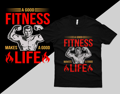 Fitness T-Shirt Design black t shirt branding branding t shirt custom t shirt design finess fitness t shirt graphic design gym illustration logo minimal mom t shirt summer t shirt t shirt design typhograpy typography typography t shirt vector