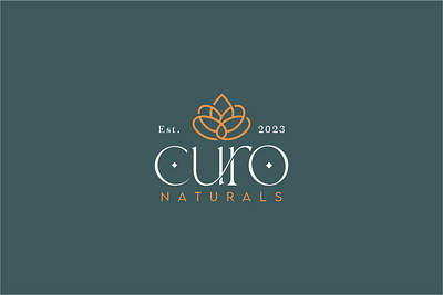 CURO NATURALS LOGO DESIGN FOR COSMETICS BRAND branding business card design graphic design illustration logo logo design ui ux vector