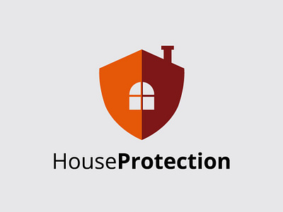 House Protection Logo branding design graphic design house house protection logo logo logo home logos logotype protection simple logo templates vector