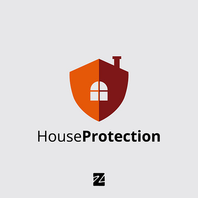 House Protection Logo branding design graphic design house house protection logo logo logo home logos logotype protection simple logo templates vector