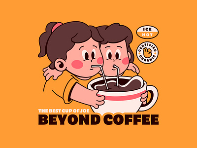 Beyond Coffee - Branding ☕ art branding character coffee cute design digital fun graphic design illustration illustrator logo logo concept mascot packaging photoshop