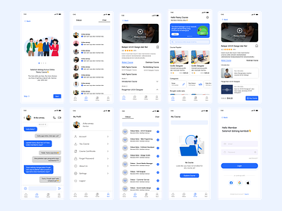 Learning Courses Platform - Mobile App course figma learning courses mobile app mobile app course mobile course application ui ui design ui ux design