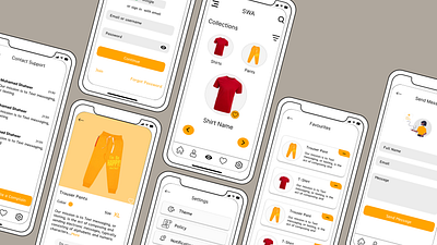 Smart wear mobile app UI/UX app design figma app graphic design mobile app smart wear ui uiux ux design