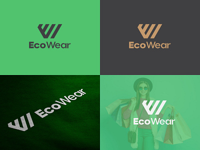 EcoWear - Fashion Brand app logo artex best logo brand identity branding creative logo creative work design fashion brand fashion logo graphic design logo logo design logofolio modern logo ui vect plus web icon web logo