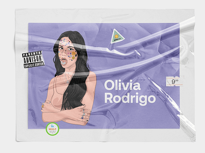 Olivia Rodrigo Illustration branding clean design design graphic design illustration olivia rodrigo poster ui vector