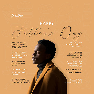 Father's day graphic design logo
