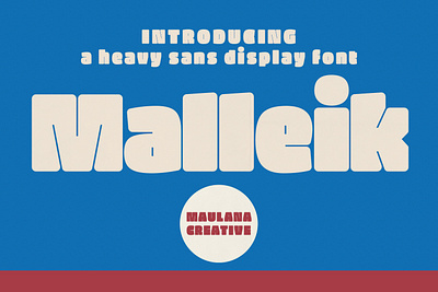 Malleik Heavy Sans Display Font animation branding design font fonts graphic design illustration logo nostalgic