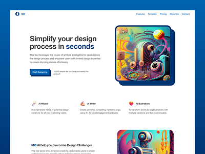 AI design tool - Landing Page design landingpage ui