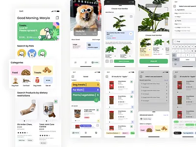 Pet App app app ui appux cat design dog ios mobile app design pet petapp telemedicine ui uiux uiuxdesign ux design vet veterinarian