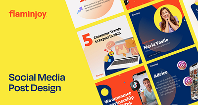 Social Media Design for Marketing Agency brand design branding colorful design graphic design illustration instagram logo social media website design