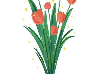 Tulip coverillustration digitaldrawing digitalpainting drawing graphic design illustration illustrations