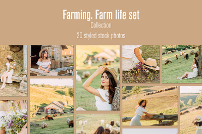 The aesthetic farming life of a girl collection modern photographer photoshoot