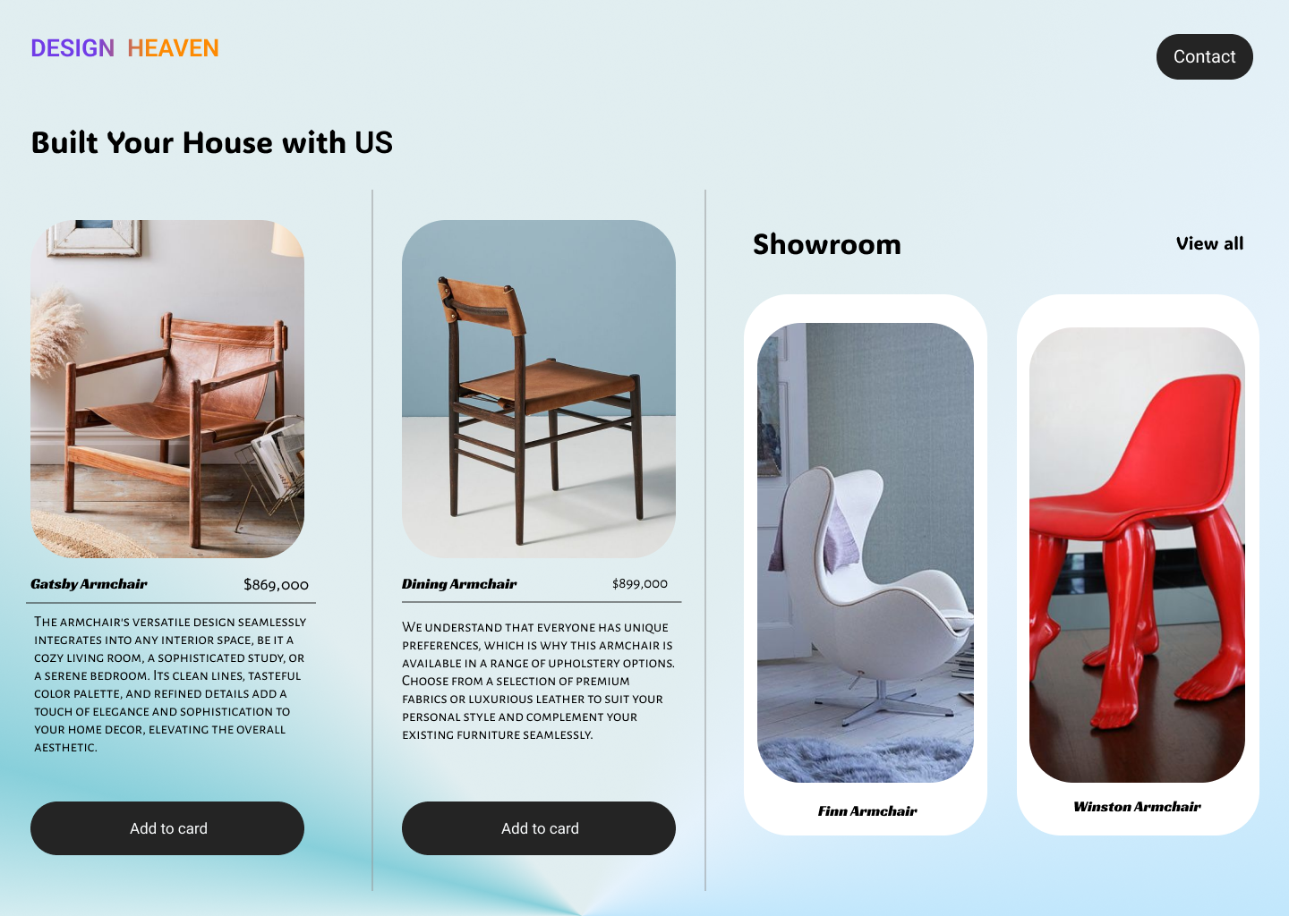 Interior Design Web Site Landing Page / Home Page UI architecture decor decoration ecommerce furniture home homedesign homepage interior interiors design landing landingpage ui uxui web webpage website